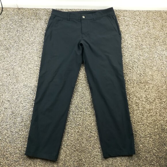 Lululemon Pants Commission Chino *Warpstreme Black 33x29 Relaxed Fit - Picture 1 of 11